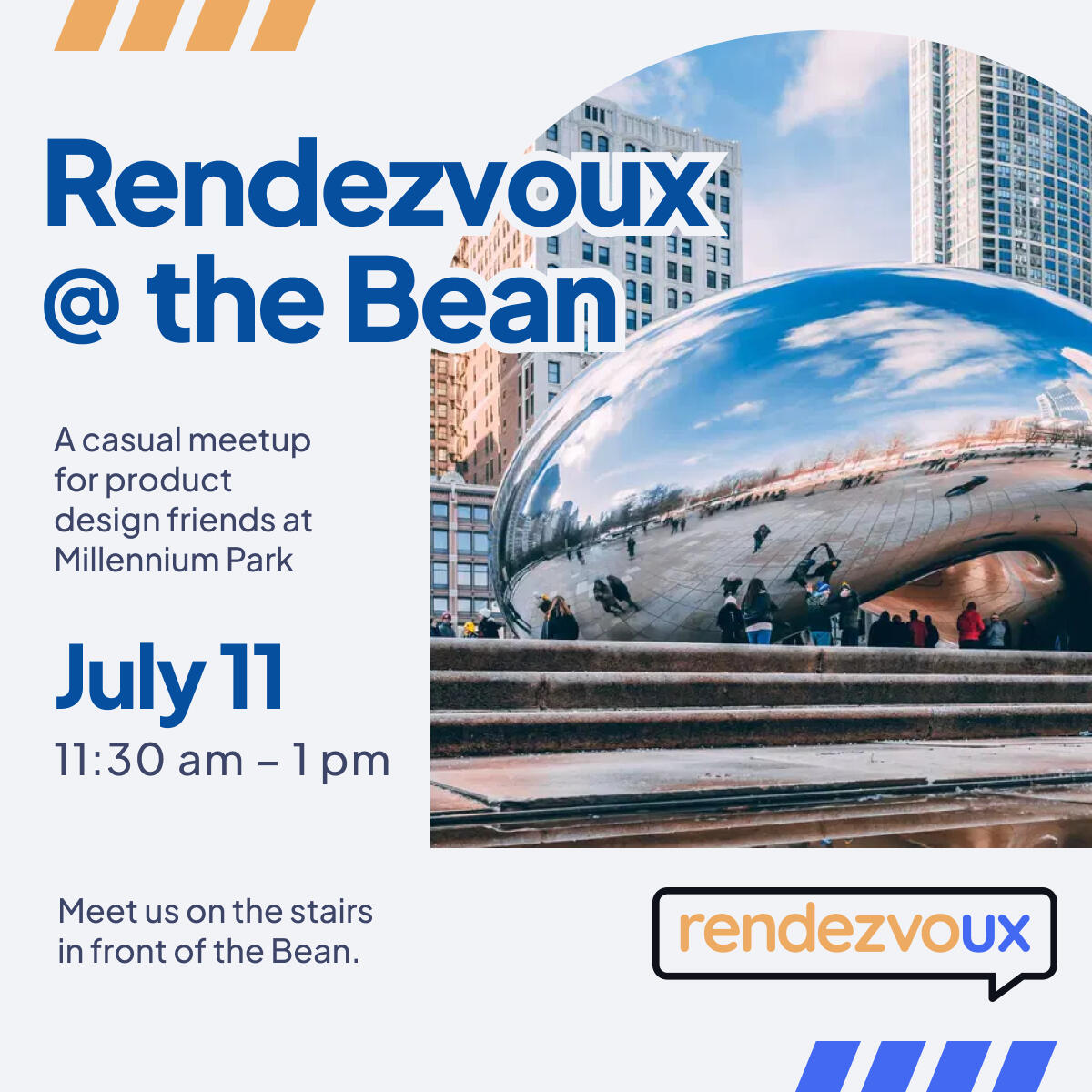 Rendezvoux at the Bean — July 11, 2026 event poster